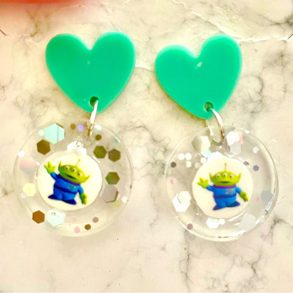 Toy Story Alien Earrings